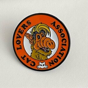Alf Pin, Retro Enamel Inspired Brooch, Cat Lovers Association, Cat Gifts